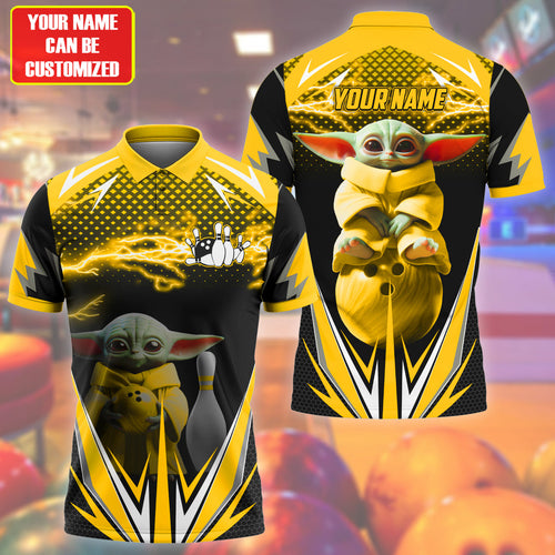 Personalized Name Yellow Yd Bowling All Over Printed Unisex Shirt Q020705