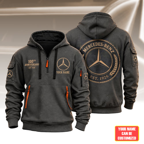 Personalized Merc 100TH Anniversary Vintage Zip-Hoodie Cotton Jacket (1926-2026)