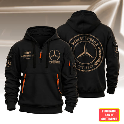 Personalized Merc 100TH Anniversary Vintage Zip-Hoodie Cotton Jacket (1926-2026)