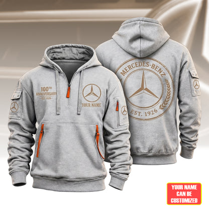 Personalized Merc 100TH Anniversary Vintage Zip-Hoodie Cotton Jacket (1926-2026)