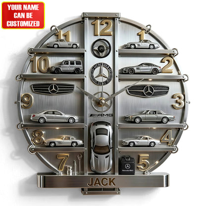 Merc Home Decorative 3D Visual Effect Acrylic Wall Clock