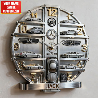 Merc Home Decorative 3D Visual Effect Acrylic Wall Clock