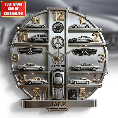 Merc Home Decorative 3D Visual Effect Acrylic Wall Clock