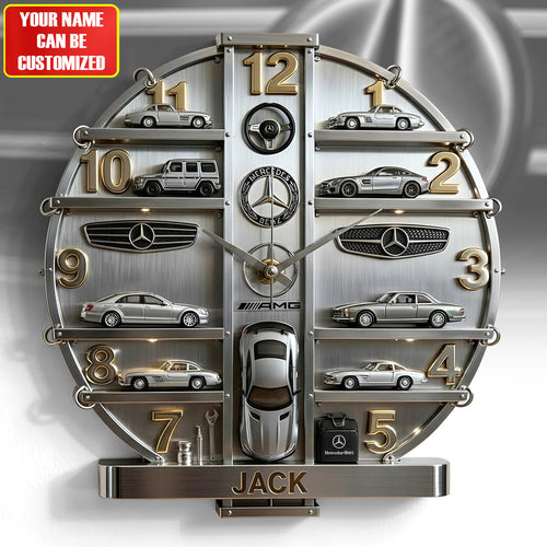 Merc Home Decorative 3D Visual Effect Acrylic Wall Clock