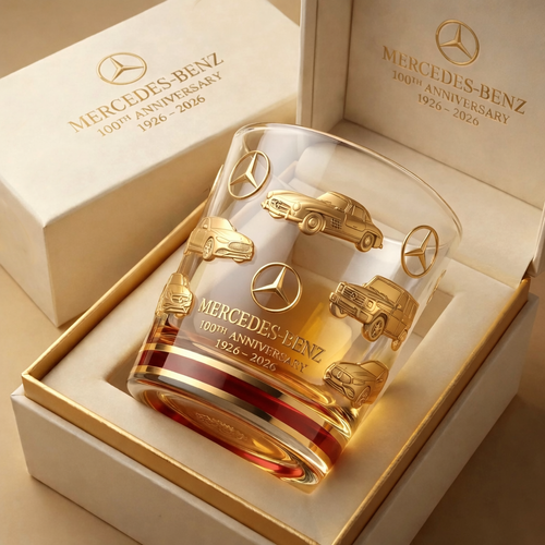 Merc 100th Anniversary Luxury Whisky , Merc Whiskey Glass, Holiday Gifts (1926- 2026)