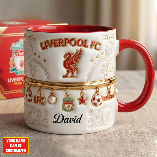 Personalized LFC Accent Mug , Cream Mug Gifts , Holiday Gifts