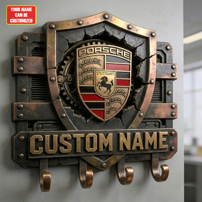 Personalized Pors Shield-themed Key Hanger