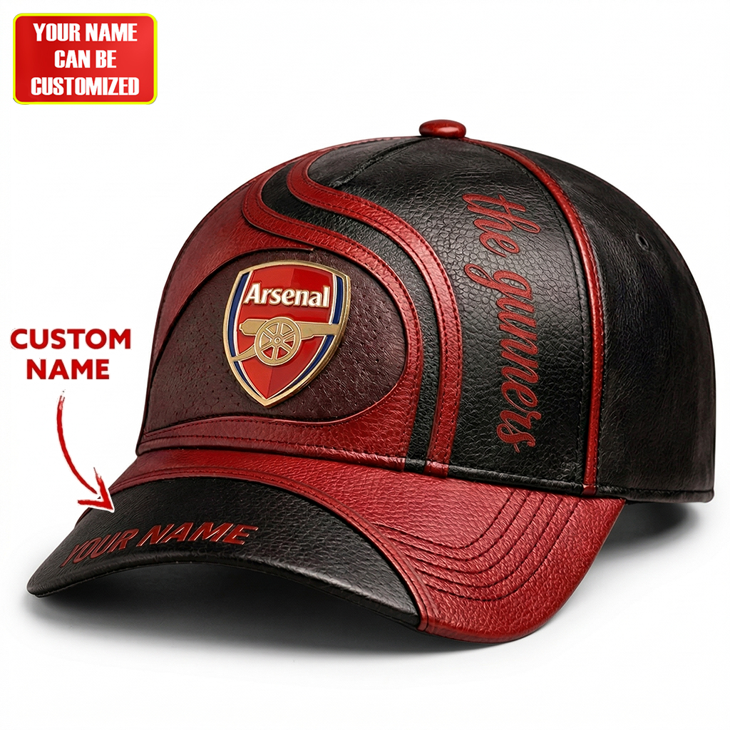 Arsenal The Gunners Leather Classic Cap