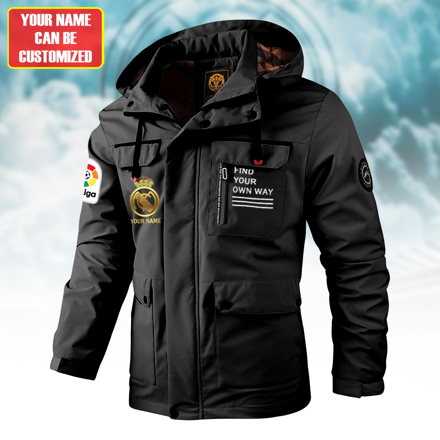 Personalized Real Est 1902 Sport Windbreaker Hooded Jacket