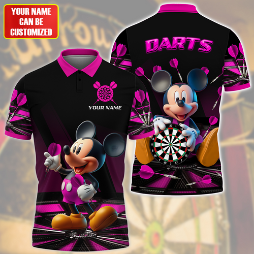 Personalized Name Mk Darts Q6 Pink Version All Over Printed Unisex Shirt Q030601