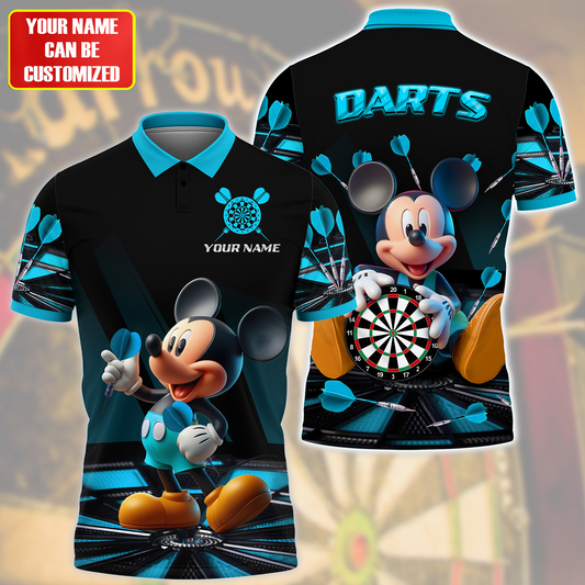 Personalized Name Mk Darts Q6 Teal Version All Over Printed Unisex Shirt Q030601