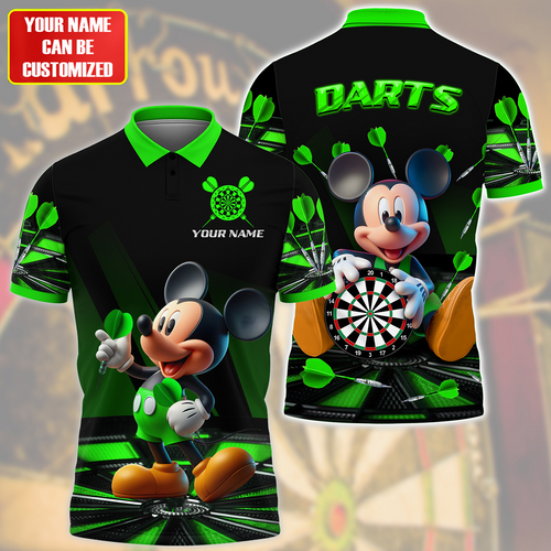 Personalized Name Mk Darts Q6 Green Version All Over Printed Unisex Shirt Q030601