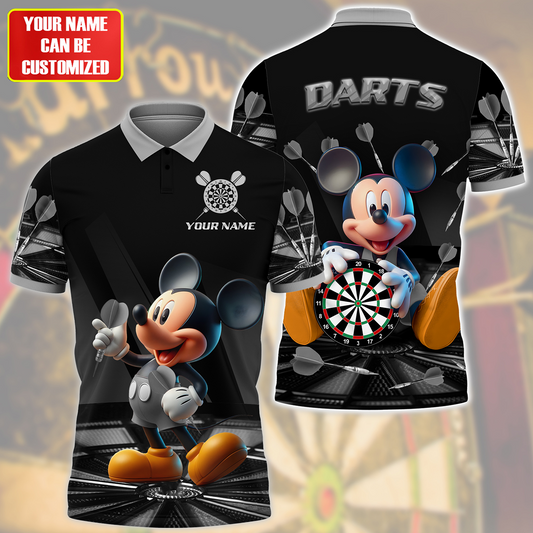 Personalized Name Mk Darts Q6 Black Version All Over Printed Unisex Shirt Q030601