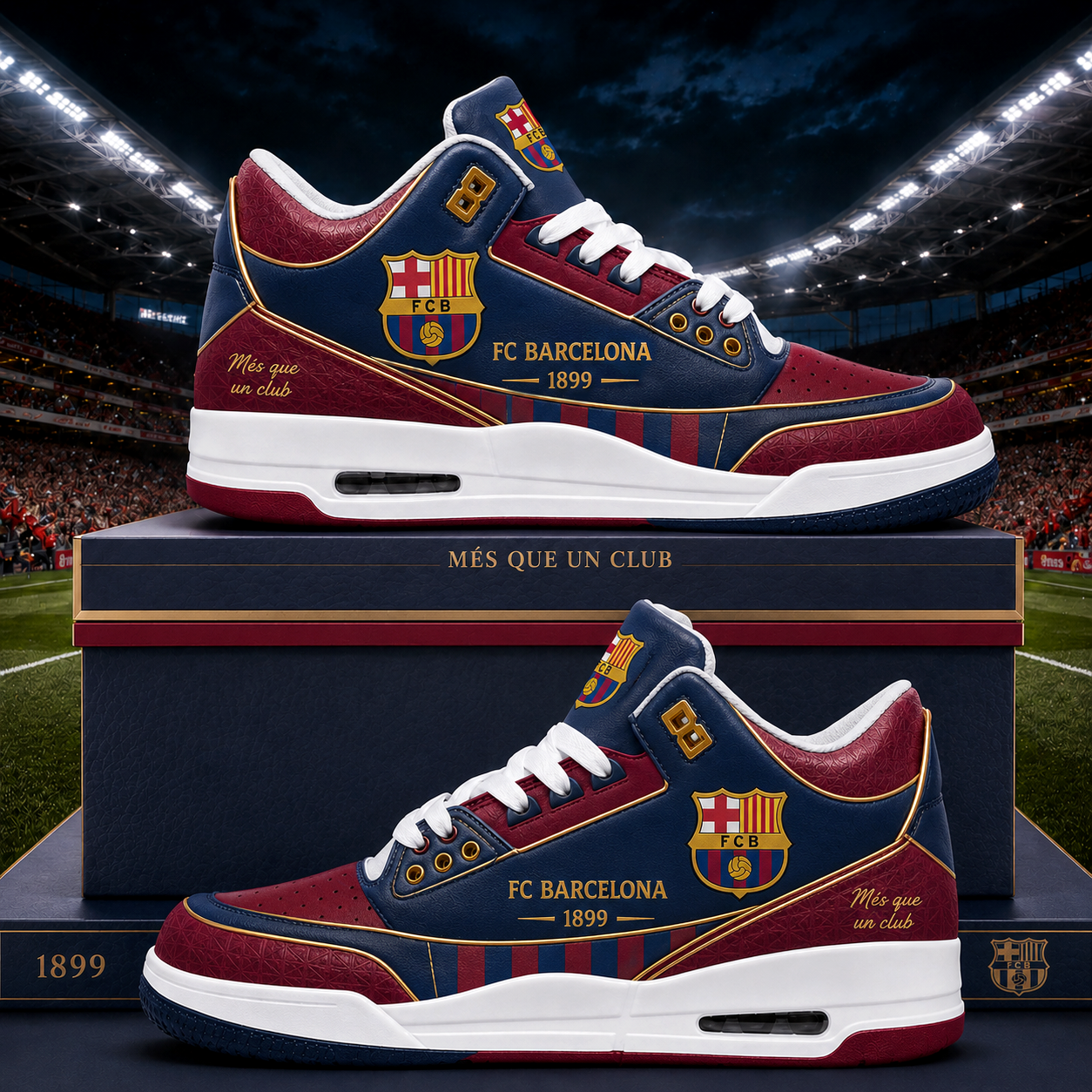 Barca FC AJ3 2026 Custom Sneaker