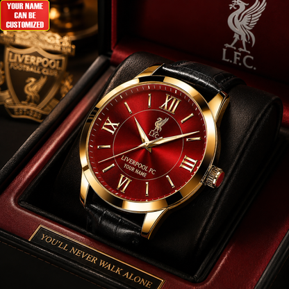 Personalized LVP FC Luxury Leather Strap Watch