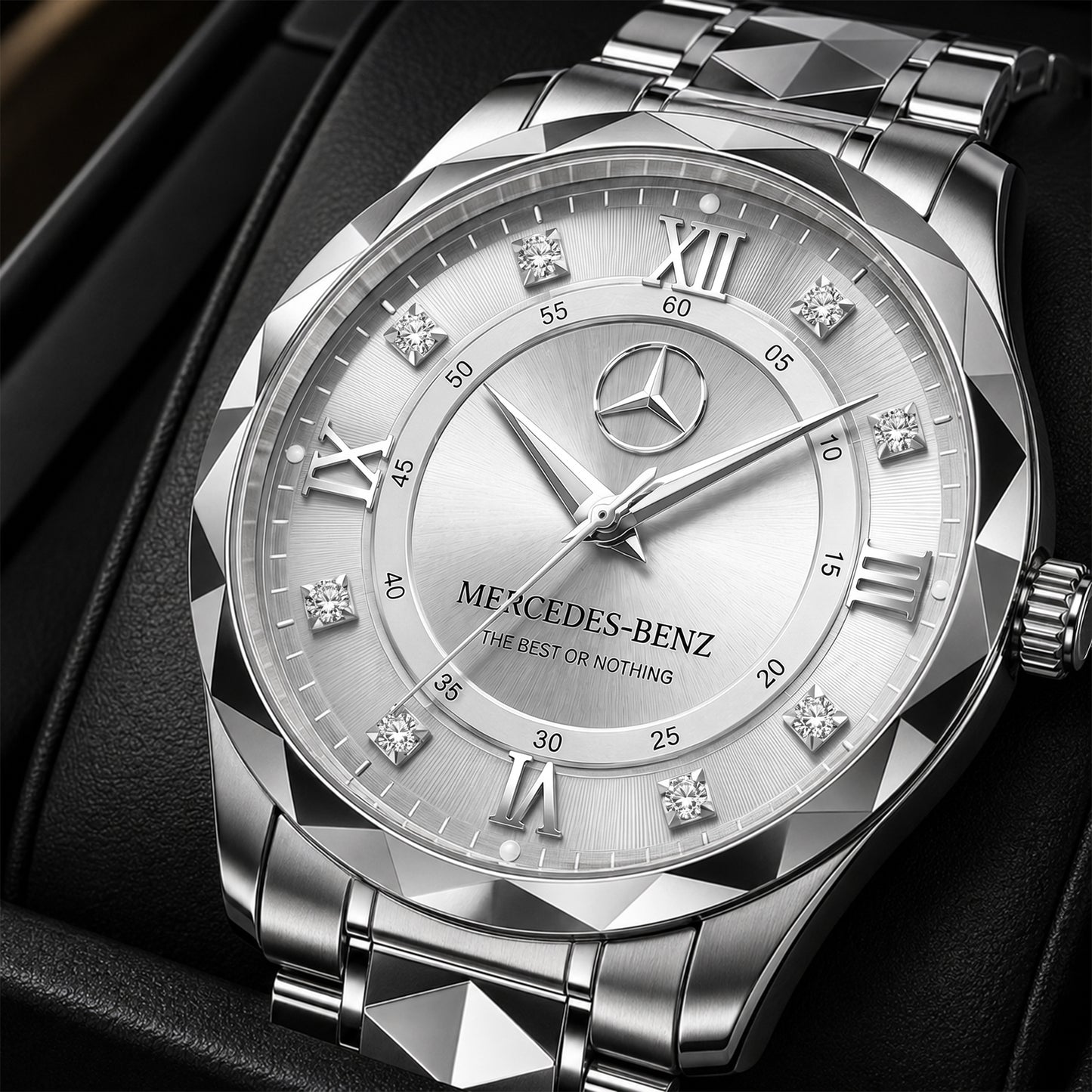 Personalized Merc Geometric Alloy Charley Watch