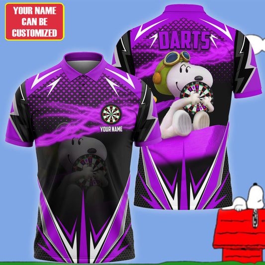 Personalized Name SnP Darts Purple Version All Over Printed Unisex Shirt Q030807