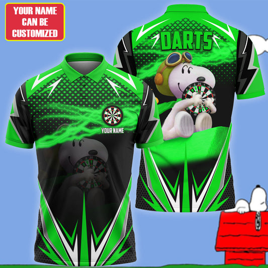 Personalized Name SnP Darts Green Version All Over Printed Unisex Shirt Q030807