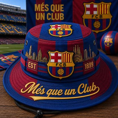 Barca FC EST 1899 Embroidery Bucket Hat