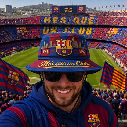 Barca FC EST 1899 Embroidery Bucket Hat