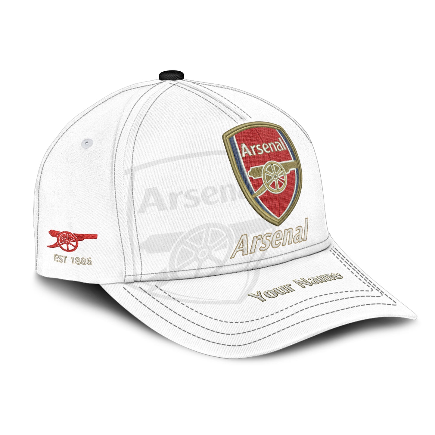 Personalized Arsenal Vintage Embroidery Classic Cap