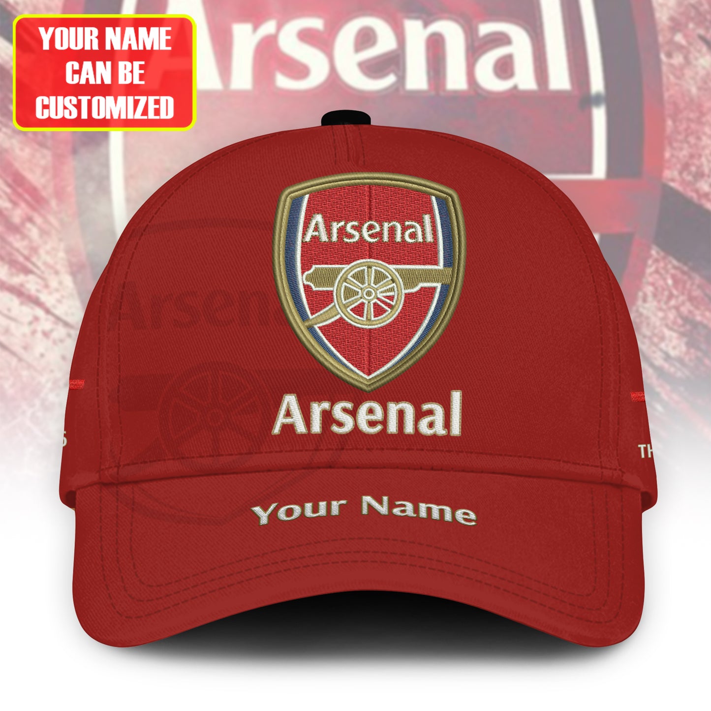 Personalized Arsenal Vintage Embroidery Classic Cap