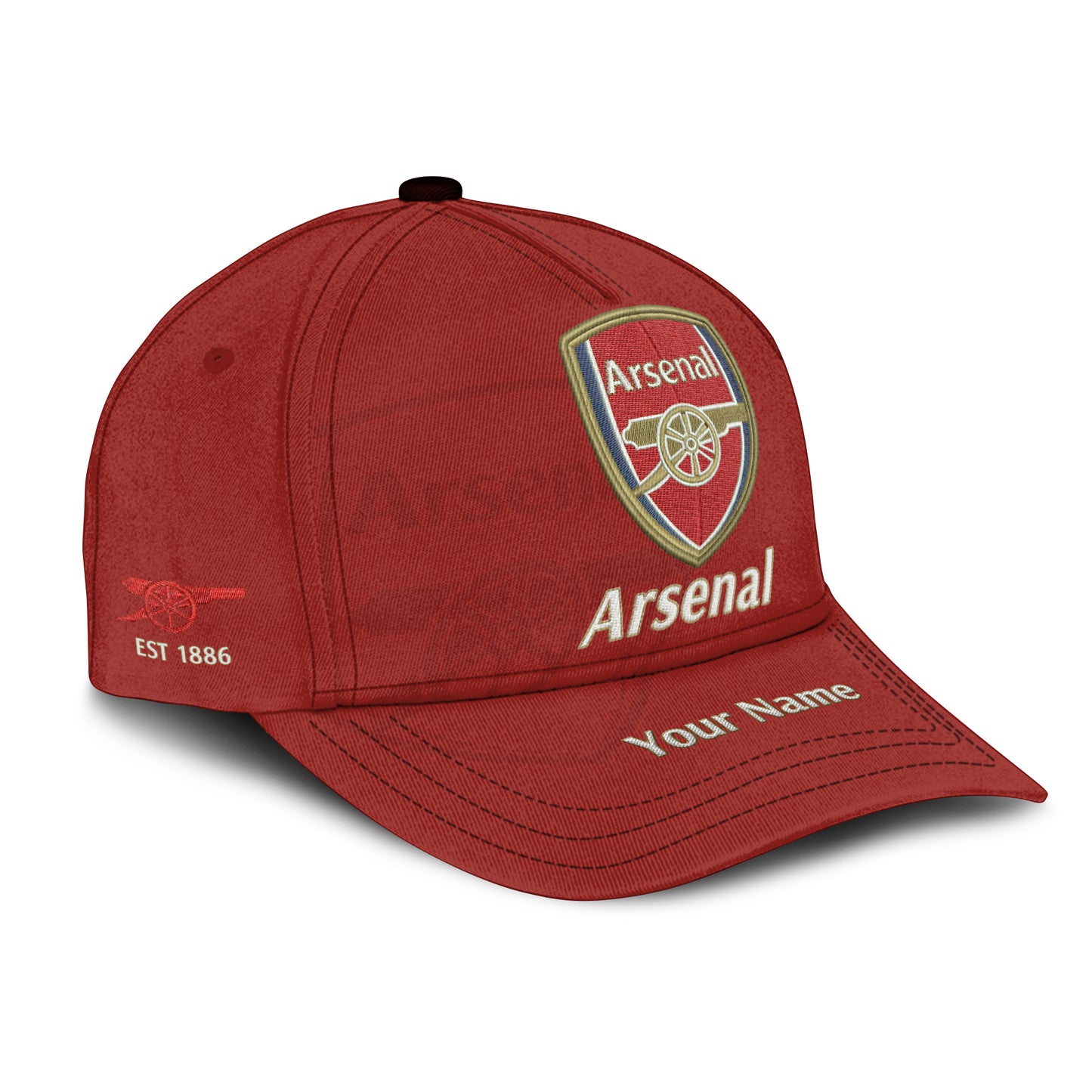 Personalized Arsenal Vintage Embroidery Classic Cap