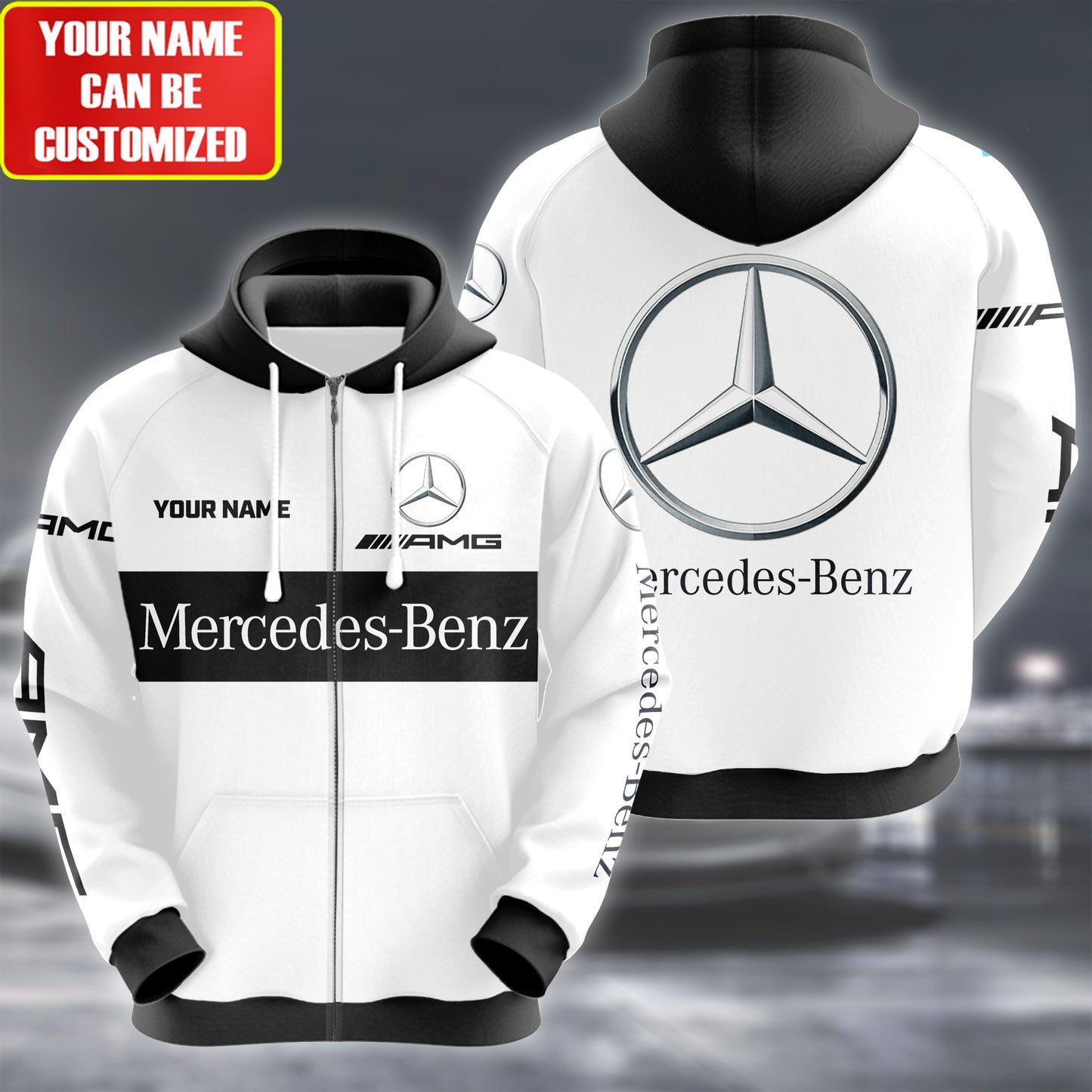Personalized Merc AMG Sport 3D All over Printed Hoodie and Sweatpants set