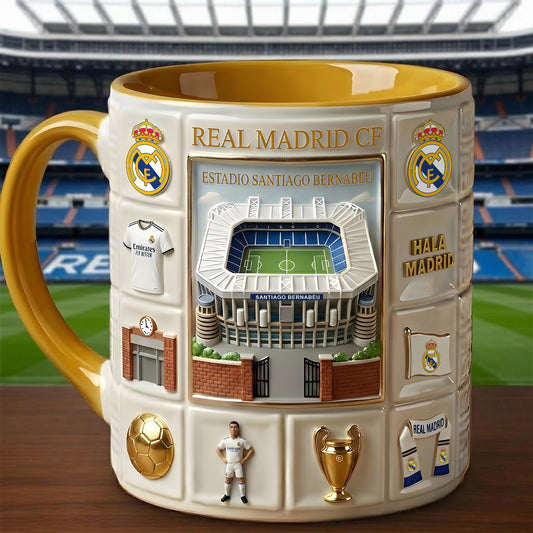 Real Stadium Accent Mug , Cream Mug Gifts , Holiday Gifts