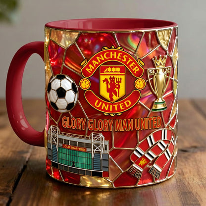 Personalized MU FC Glory Accent Mug , Cream Mug Gifts , Holiday Gifts