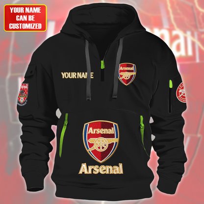 Personalized Arsenal FC Embroidery Zip-Hoodie Cotton Jacket