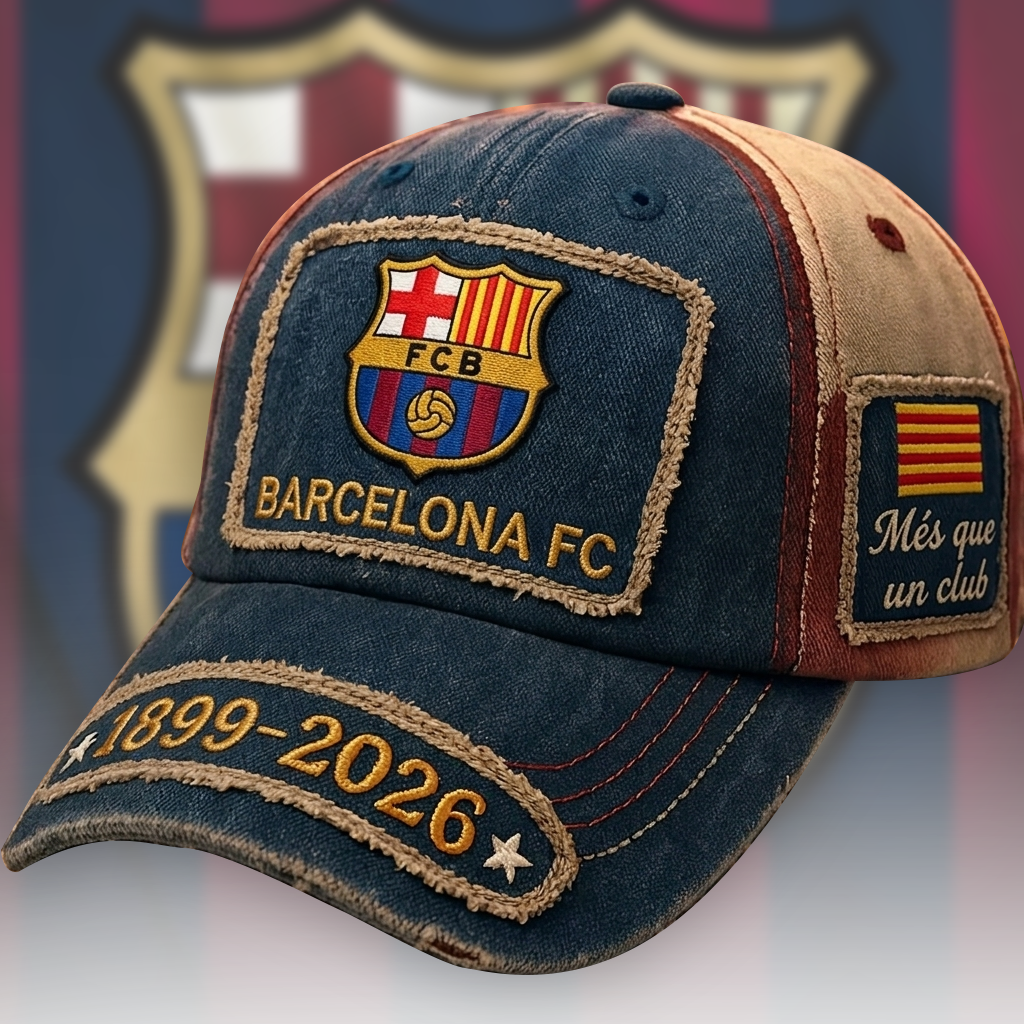 Barca FC Vintage Denim Classic Cap (1899-2026)