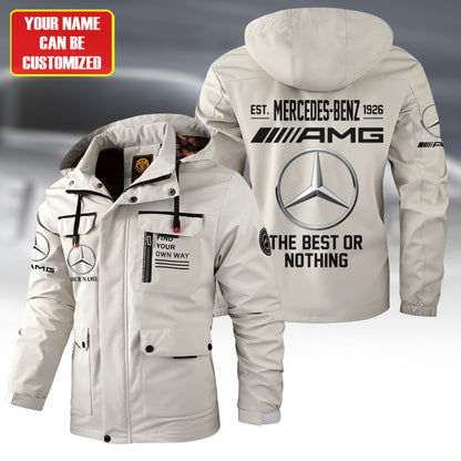 Personalized Merc AMG Est 1926 Windbreaker Hooded Jacket