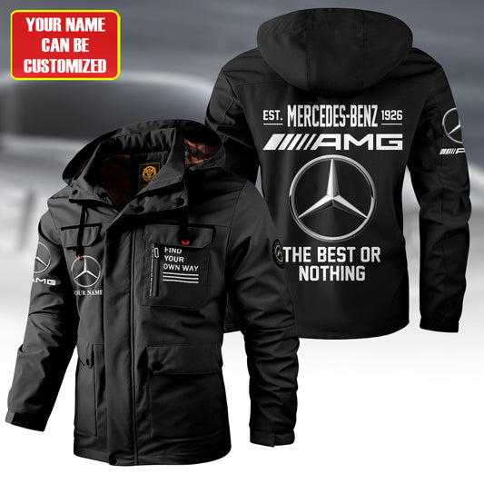 Personalized Merc AMG Est 1926 Windbreaker Hooded Jacket