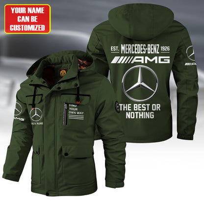 Personalized Merc AMG Est 1926 Windbreaker Hooded Jacket