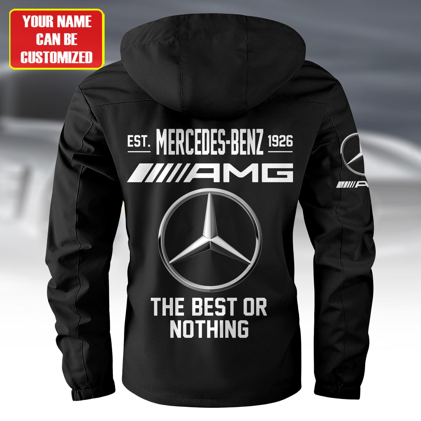 Personalized Merc AMG Est 1926 Windbreaker Hooded Jacket