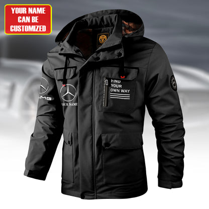 Personalized Merc AMG Est 1926 Windbreaker Hooded Jacket
