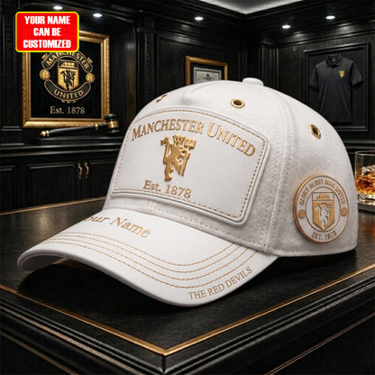Personalized MU FC Leather Vintage Classic Cap