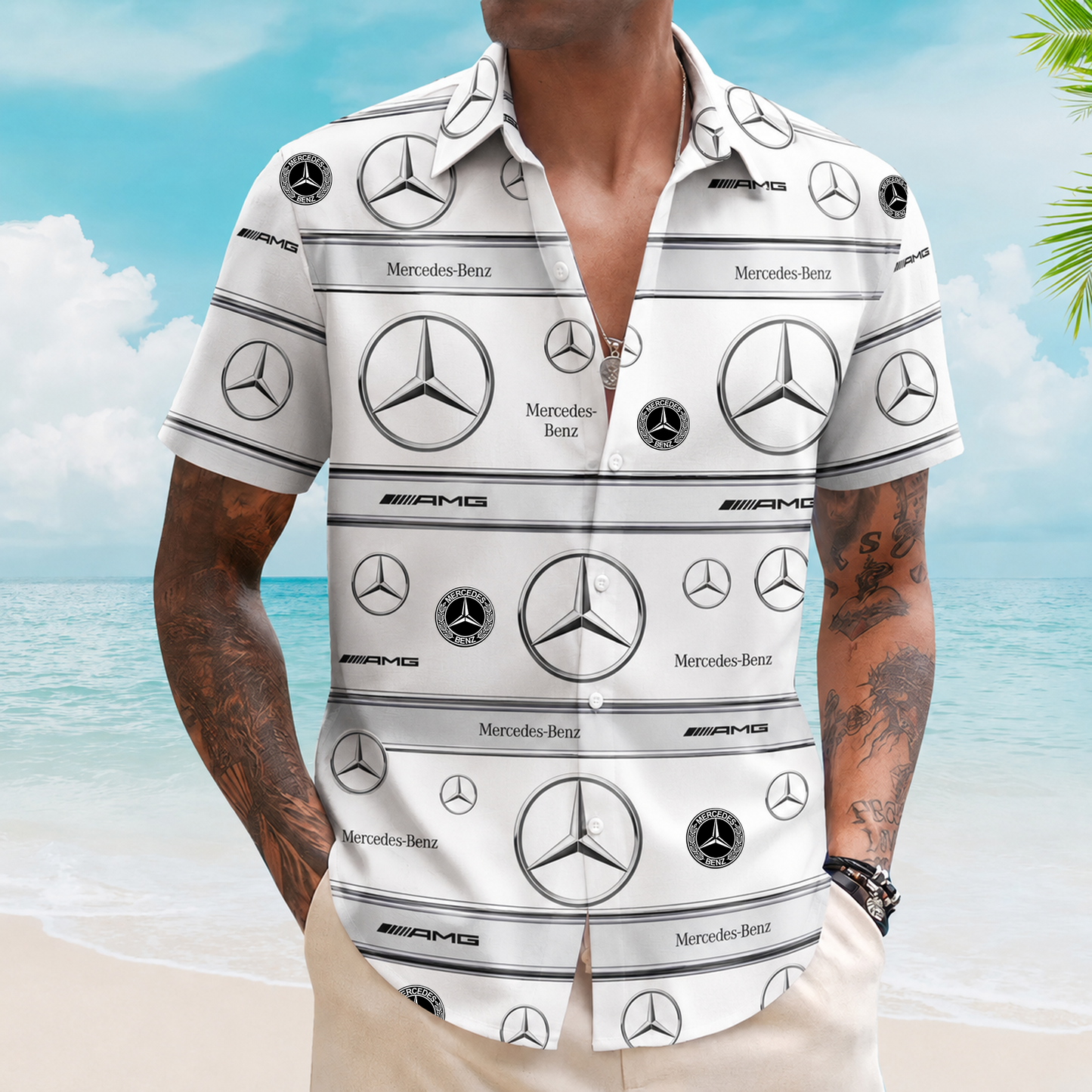 Merc AMG Hawaii Shirt Beach Short