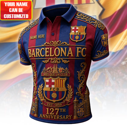 Personalized Barca FC EST 1899 3D All Over Printed Shirt V2