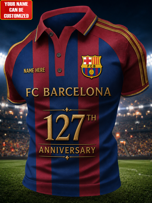 Personalized Barca FC Anniversary 3D All Over Printed Shirt