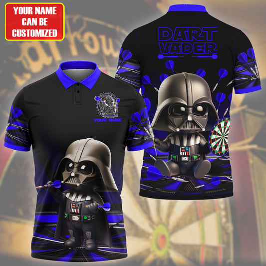 Personalized Name Dart Vader Q2 Blue Version All Over Printed Unisex Shirt Q040705
