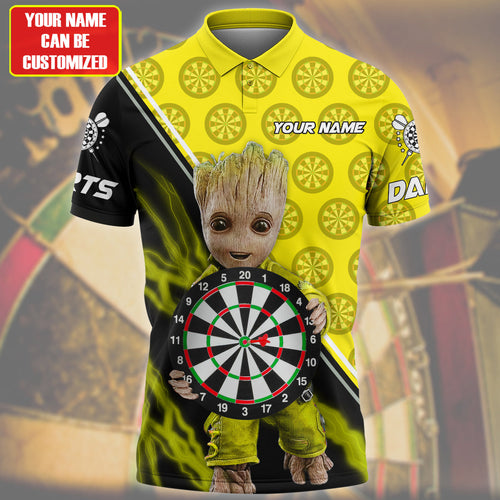 Personalized Name Yellow Gr Darts All Over Printed Unisex Shirt Q040804