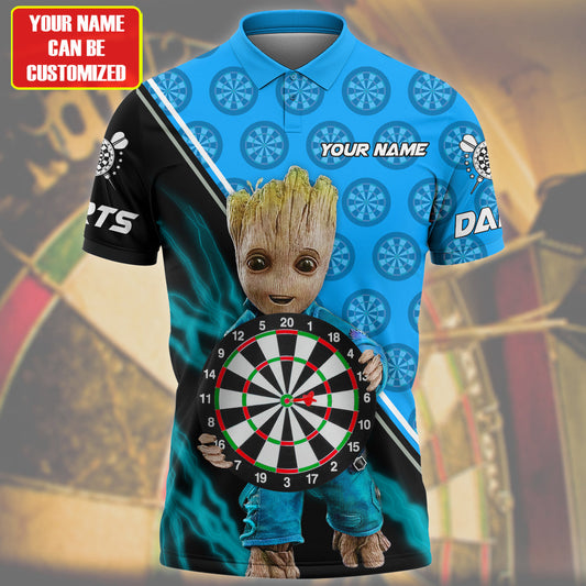 Personalized Name Teal Gr Darts All Over Printed Unisex Shirt Q040804