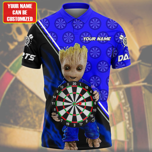 Personalized Name Blue Gr Darts All Over Printed Unisex Shirt Q040804
