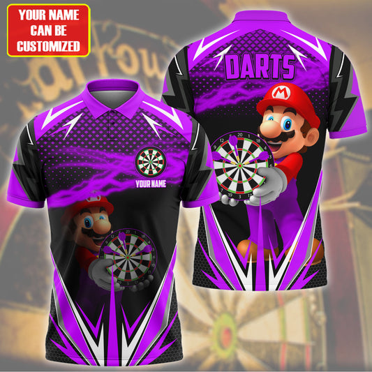 Personalized Name Mar Darts Purple Version All Over Printed Unisex Shirt Q041206