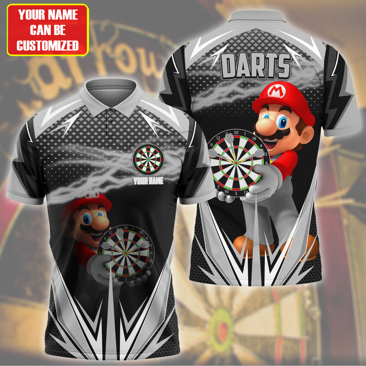 Personalized Name Mar Darts Black Version All Over Printed Unisex Shirt Q041206