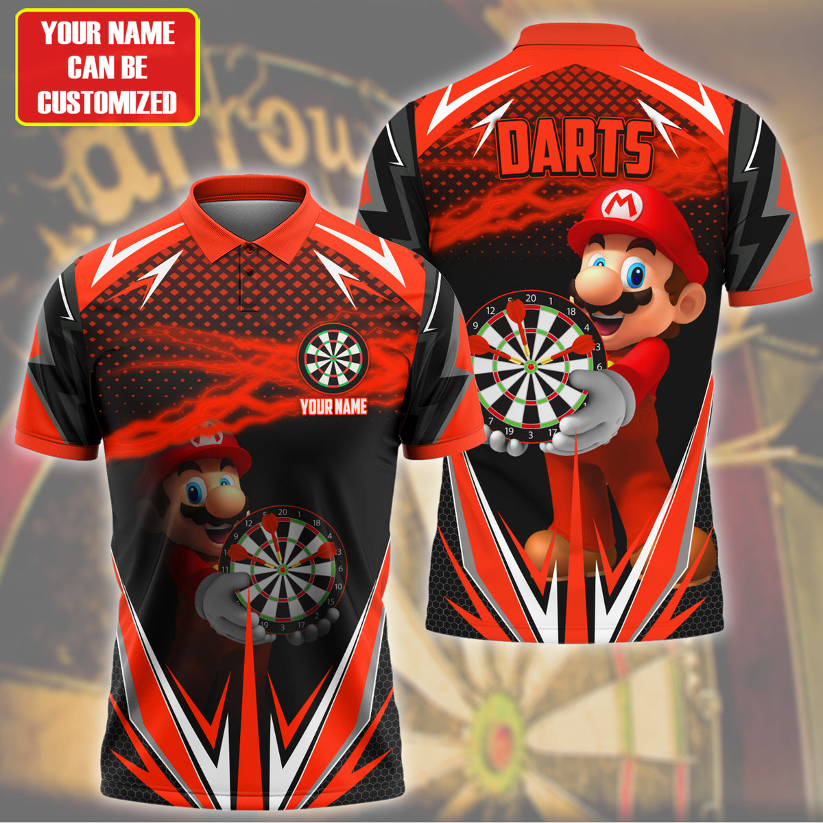 Personalized Name Mar Darts Red Version All Over Printed Unisex Shirt Q041206
