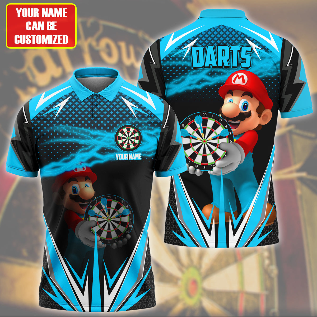 Personalized Name Mar Darts Teal Version All Over Printed Unisex Shirt Q041206
