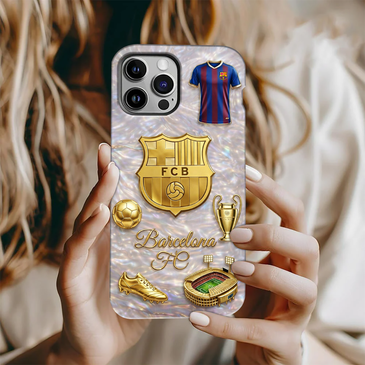 Barca FC Obscure- Personalized Barca Full Print Phone Case